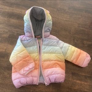 Baby Gap Rainbow puffer jacket